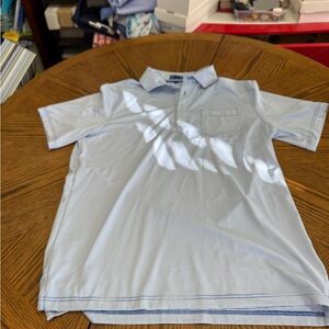 Stitch Men's Light Striped Blue Polo Shirt